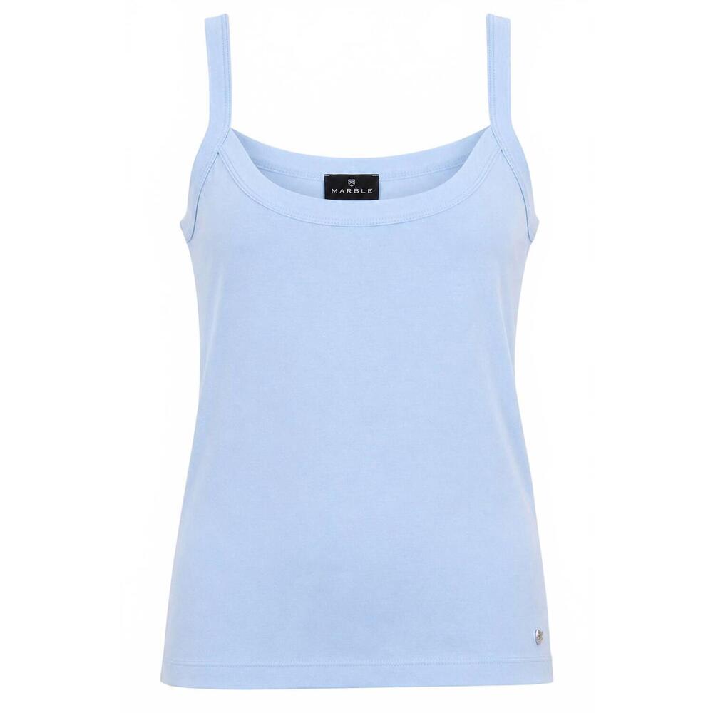NEW MARBLE women's vest sleeveless tank in powder blue